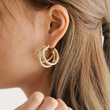 IPARAM 2020 New Big Circle Round Hoop Earrings for Women's Fashion Statement Golden Punk Charm Earrings Party Jewelry - A Woman Knows Best