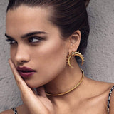 IPARAM 2020 New Big Circle Round Hoop Earrings for Women's Fashion Statement Golden Punk Charm Earrings Party Jewelry - A Woman Knows Best