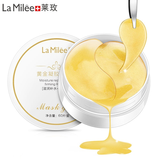60 Pieces Golden Collagen Mask Lady Natural Moisturizing Gel Eye patches Remove Dark Circles Anti Age Bag Eye Wrinkle Skin Care - A Woman Knows Best