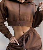 hirigin 2021 Winter Fashion Outfits for Women Tracksuit Hoodies Sweatshirt and Sweatpants Casual Sports 2 Piece Set Sweatsuits - A Woman Knows Best