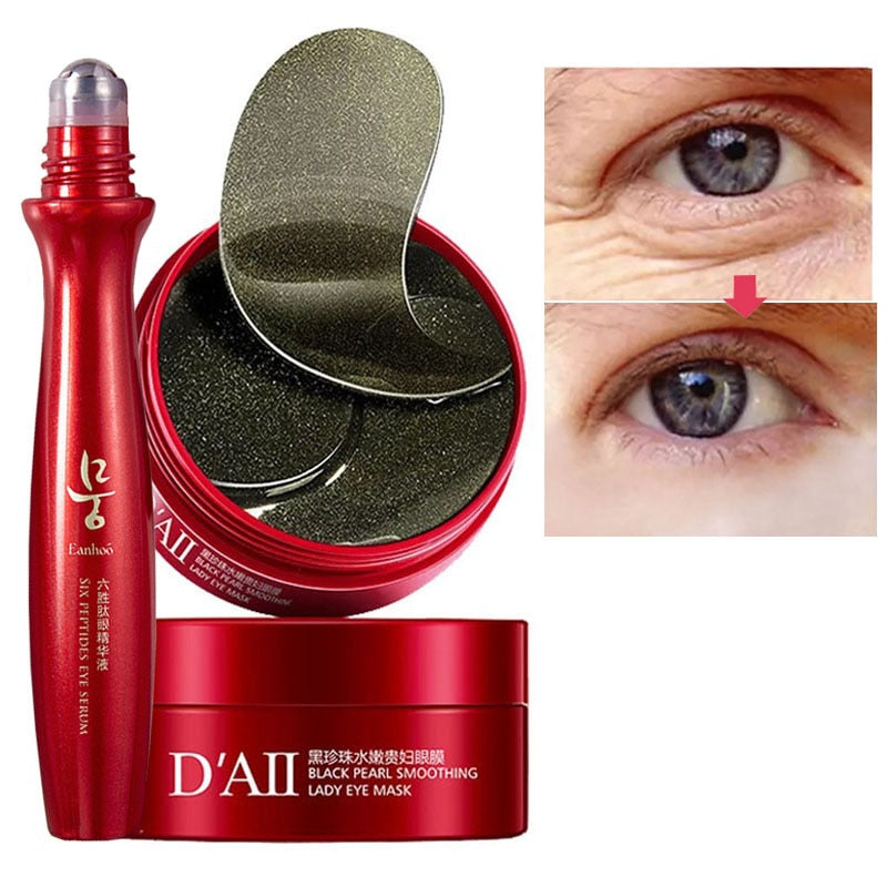 Gel Collagen Eye Patches 60pcs Remove Dark Circles Hydrogel Pearl Eyes Mask Anti-Puffiness Colageno Hidrolizado Moisturiz For P - A Woman Knows Best