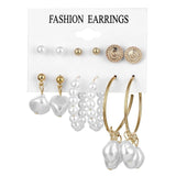 EN 12 Pairs Flower Women'S Earrings Set Pearl Crystal Stud Earrings Boho Geometric Tassel Earrings For Women 2020 Jewelry Gift - A Woman Knows Best