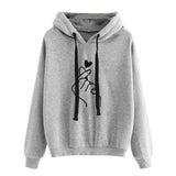 Women Sweatshirt And Hoody Ladies Hooded Love Printed Casual Pullovers Girls Long Sleeve Spring Autumn Winter Striped Plus Size - A Woman Knows Best