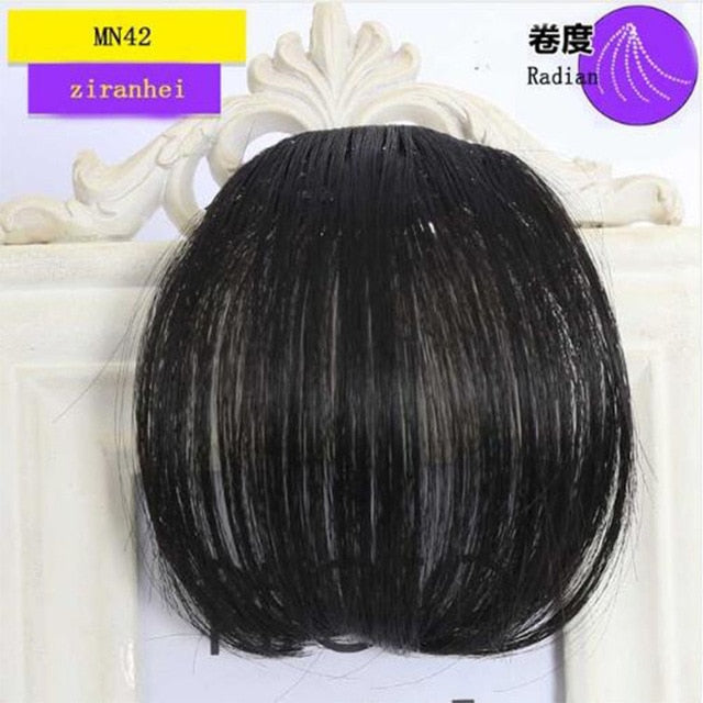 LVHAN Air Bangs Pure Bangs Hair Extension Synthetic Wig Natural Black Light Brown Dark Brown Black High Temperature Fiber - A Woman Knows Best