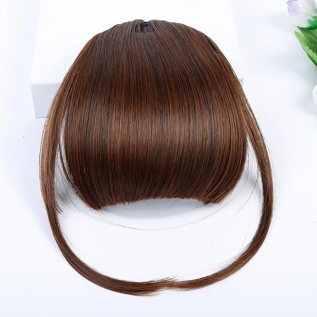 LVHAN Air Bangs Pure Bangs Hair Extension Synthetic Wig Natural Black Light Brown Dark Brown Black High Temperature Fiber - A Woman Knows Best