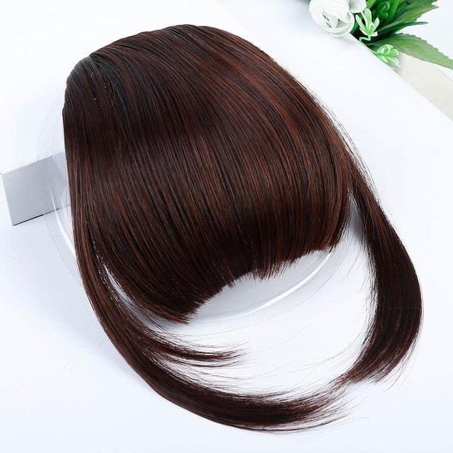 LVHAN Air Bangs Pure Bangs Hair Extension Synthetic Wig Natural Black Light Brown Dark Brown Black High Temperature Fiber - A Woman Knows Best