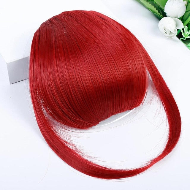 LVHAN Air Bangs Pure Bangs Hair Extension Synthetic Wig Natural Black Light Brown Dark Brown Black High Temperature Fiber - A Woman Knows Best