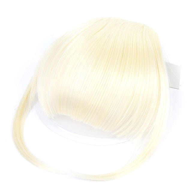 LVHAN Air Bangs Pure Bangs Hair Extension Synthetic Wig Natural Black Light Brown Dark Brown Black High Temperature Fiber - A Woman Knows Best