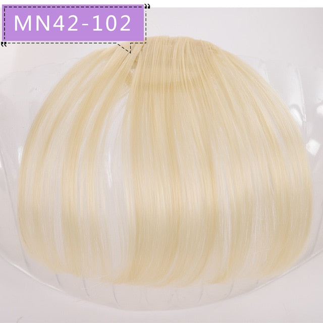 LVHAN Air Bangs Pure Bangs Hair Extension Synthetic Wig Natural Black Light Brown Dark Brown Black High Temperature Fiber - A Woman Knows Best