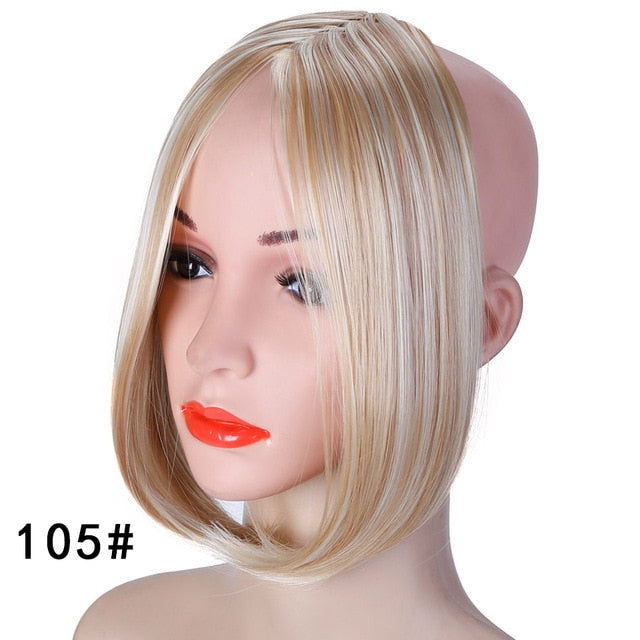 LVHAN Air Bangs Pure Bangs Hair Extension Synthetic Wig Natural Black Light Brown Dark Brown Black High Temperature Fiber - A Woman Knows Best