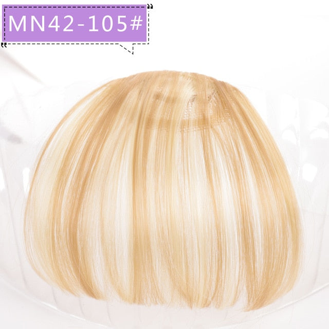 LVHAN Air Bangs Pure Bangs Hair Extension Synthetic Wig Natural Black Light Brown Dark Brown Black High Temperature Fiber - A Woman Knows Best