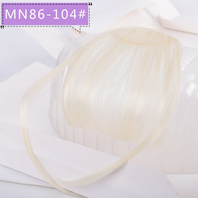 LVHAN Air Bangs Pure Bangs Hair Extension Synthetic Wig Natural Black Light Brown Dark Brown Black High Temperature Fiber - A Woman Knows Best