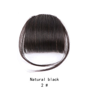 LVHAN Air Bangs Pure Bangs Hair Extension Synthetic Wig Natural Black Light Brown Dark Brown Black High Temperature Fiber - A Woman Knows Best