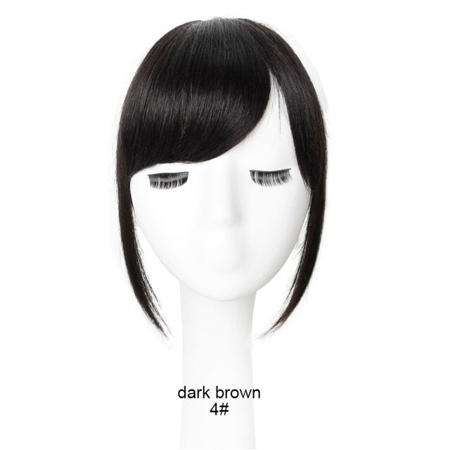 LVHAN Air Bangs Pure Bangs Hair Extension Synthetic Wig Natural Black Light Brown Dark Brown Black High Temperature Fiber - A Woman Knows Best