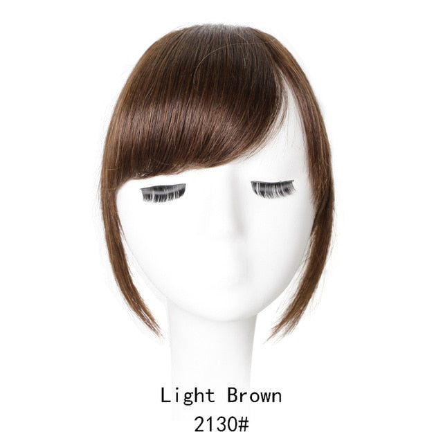 LVHAN Air Bangs Pure Bangs Hair Extension Synthetic Wig Natural Black Light Brown Dark Brown Black High Temperature Fiber - A Woman Knows Best
