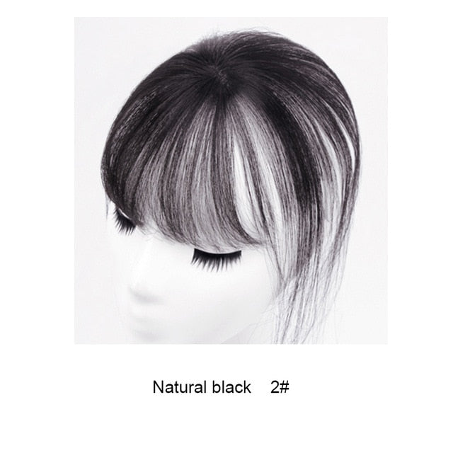 LVHAN Air Bangs Pure Bangs Hair Extension Synthetic Wig Natural Black Light Brown Dark Brown Black High Temperature Fiber - A Woman Knows Best
