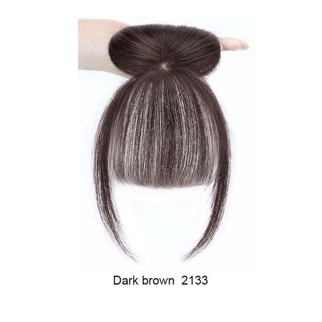 LVHAN Air Bangs Pure Bangs Hair Extension Synthetic Wig Natural Black Light Brown Dark Brown Black High Temperature Fiber - A Woman Knows Best
