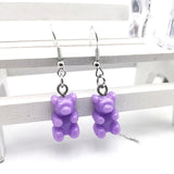 1 Pair of Cute Resin Gummy Bear Earrings Women's 33 Colors Candy Animal  Girl Jewelry Gift Pendant - A Woman Knows Best