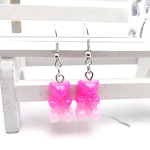 1 Pair of Cute Resin Gummy Bear Earrings Women's 33 Colors Candy Animal  Girl Jewelry Gift Pendant - A Woman Knows Best