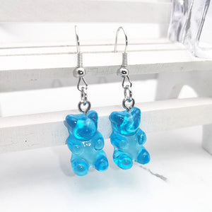 1 Pair of Cute Resin Gummy Bear Earrings Women's 33 Colors Candy Animal  Girl Jewelry Gift Pendant - A Woman Knows Best