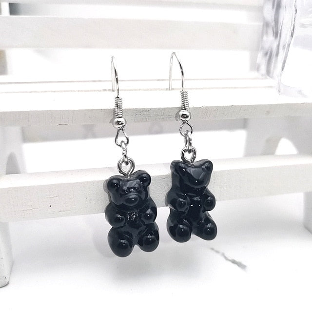 1 Pair of Cute Resin Gummy Bear Earrings Women's 33 Colors Candy Animal  Girl Jewelry Gift Pendant - A Woman Knows Best