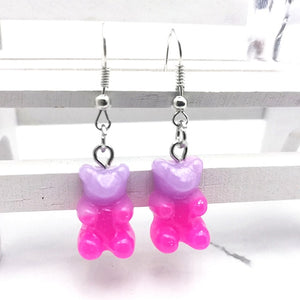 1 Pair of Cute Resin Gummy Bear Earrings Women's 33 Colors Candy Animal  Girl Jewelry Gift Pendant - A Woman Knows Best