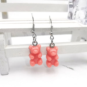 1 Pair of Cute Resin Gummy Bear Earrings Women's 33 Colors Candy Animal  Girl Jewelry Gift Pendant - A Woman Knows Best