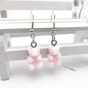 1 Pair of Cute Resin Gummy Bear Earrings Women's 33 Colors Candy Animal  Girl Jewelry Gift Pendant - A Woman Knows Best