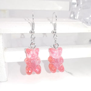 1 Pair of Cute Resin Gummy Bear Earrings Women's 33 Colors Candy Animal  Girl Jewelry Gift Pendant - A Woman Knows Best