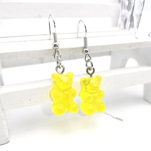 1 Pair of Cute Resin Gummy Bear Earrings Women's 33 Colors Candy Animal  Girl Jewelry Gift Pendant - A Woman Knows Best