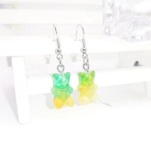 1 Pair of Cute Resin Gummy Bear Earrings Women's 33 Colors Candy Animal  Girl Jewelry Gift Pendant - A Woman Knows Best