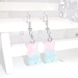 1 Pair of Cute Resin Gummy Bear Earrings Women's 33 Colors Candy Animal  Girl Jewelry Gift Pendant - A Woman Knows Best