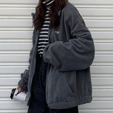 Hoodies Women Zip-up Turn-down Collar Printed Pocket Long Sleeve Korean Style New Trendy Casual BF Ulzzang Harajuku Womens Daily - A Woman Knows Best