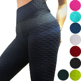 2021 Sexy Yoga Pants Fitness Sports Leggings Jacquard Sports Leggings Female Running Trousers High Waist Yoga Tight Sports Pants - A Woman Knows Best