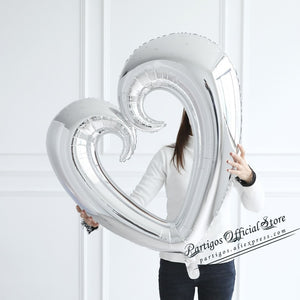 18/30/40inch Giant Hollow Heart Shape Foil Balloons for Valentines day/Wedding Party decoration big size red heart helium globos - A Woman Knows Best