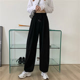 HOUZHOU Gray Sweatpants for Women 2020 Autumn New Baggy Pants Women Fashion Women Sports Pants Balck Trousers Jogger Streetwear - A Woman Knows Best